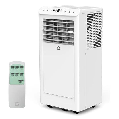 【Summerwins】Garvee 8000 BTU Portable Air Conditioner - 3-In-1 Cooling, Dehumidifying, and Fan Unit with Remote Control, LED Display, 24-Hour Timer, Low Noise, Window Installation Kit, for Rooms up to 350 Sq.Ft