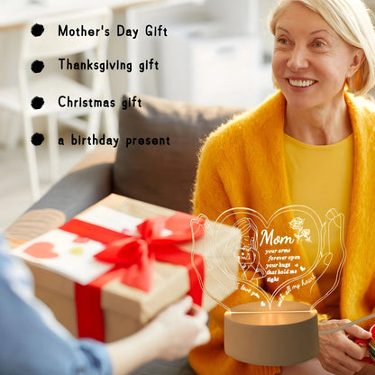 Creative Handheld Love Night Light, Led Home Decor, Unique Switch Control Warm Lighting, Perfect Birthday Gift for Mom, Mother'S Day, Valentine'S Day