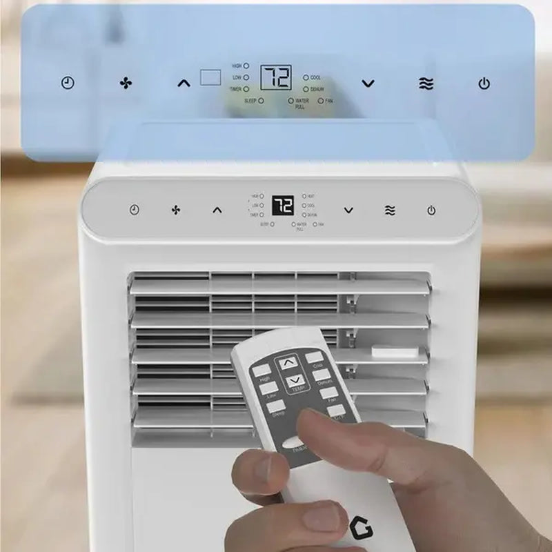 【Summerwins】Garvee 8000 BTU Portable Air Conditioner - 3-In-1 Cooling, Dehumidifying, and Fan Unit with Remote Control, LED Display, 24-Hour Timer, Low Noise, Window Installation Kit, for Rooms up to 350 Sq.Ft