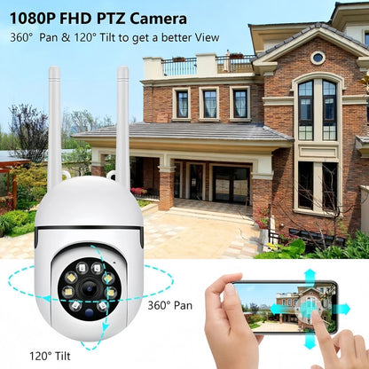Advanced Wi-Fi Surveillance System with Full-Color Night Vision, Two-Way Audio, Motion Detection, and Anomaly Alerts for Baby and Elderly Care, Home, Office, and Garage Security Monitoring
