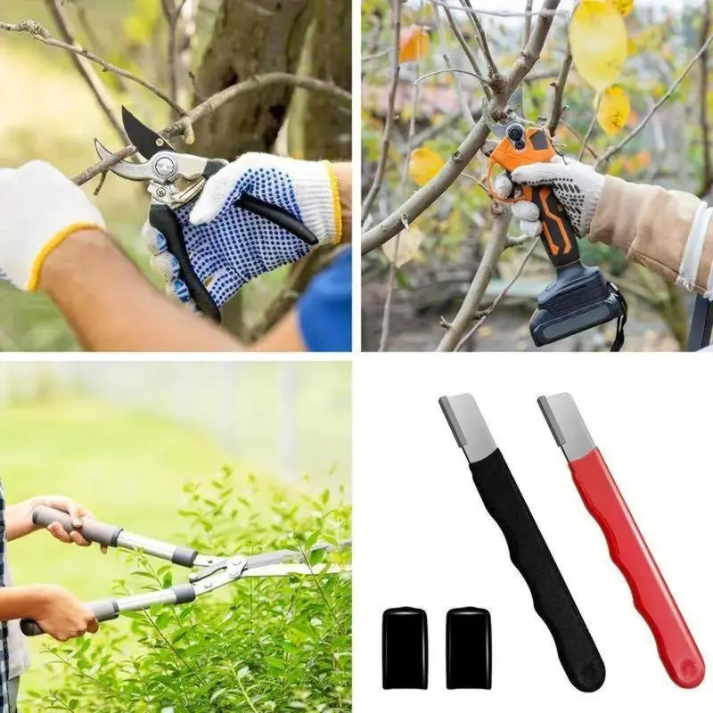 【Summer Sale Deals】Professional Kitchen Knife & Portable Garden Scissors Sharpener. Precision Edge Hand Blade Grinding Stone Tool. Compact Multi-Purpose Pruning Shears Cutter & Home Sharpening Gadget (Random Color).