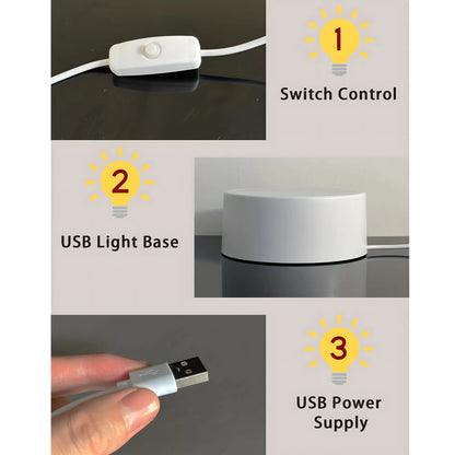 Creative Handheld Love Night Light, Led Home Decor, Unique Switch Control Warm Lighting, Perfect Birthday Gift for Mom, Mother'S Day, Valentine'S Day