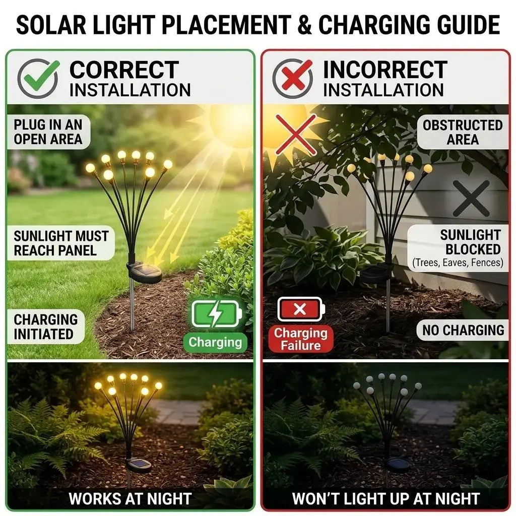 Outdoor Solar Firefly LED Lights - 4/8 Pack Waterproof Garden Stake Decorative Lamps with Auto Dusk-To-Dawn Glow, 32/64 Leds for Curb Appeal, Whimsy Decor, Mood Lighting & LED Pathway Lighting,Dorm Essentials,Home Decor,Home Essentials,Camping Essentials