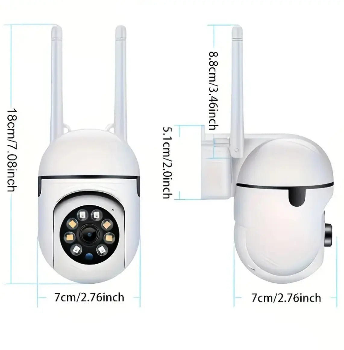 Advanced Wi-Fi Surveillance System with Full-Color Night Vision, Two-Way Audio, Motion Detection, and Anomaly Alerts for Baby and Elderly Care, Home, Office, and Garage Security Monitoring
