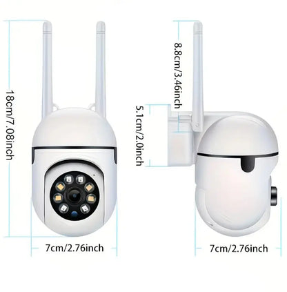 Advanced Wi-Fi Surveillance System with Full-Color Night Vision, Two-Way Audio, Motion Detection, and Anomaly Alerts for Baby and Elderly Care, Home, Office, and Garage Security Monitoring